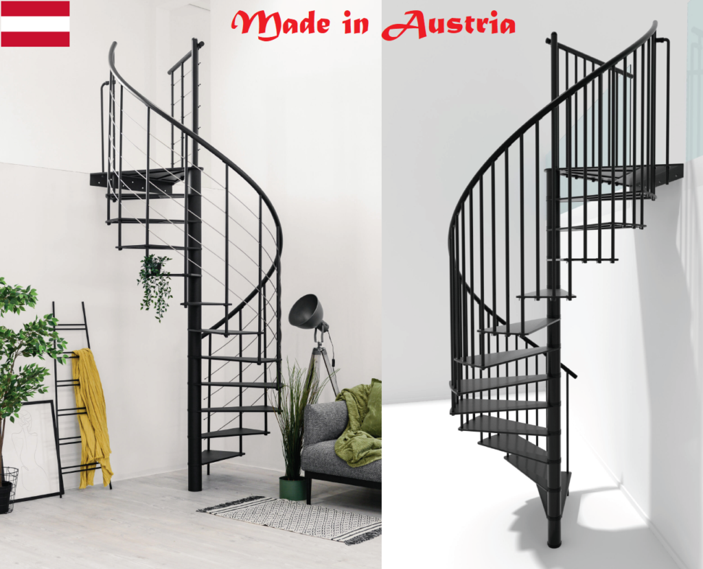 IndoorSpiralStaircaseUltraThinMetalSteps